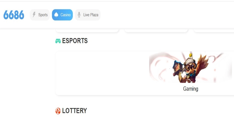 6686 đưa ra nhiều kèo cược esport chất lượng